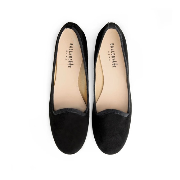 Balerette Black Suede Loafers with Rounded Toe 
US 10, IT 40 - Picture 1 of 8